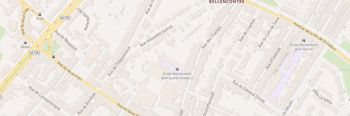 Plan du 63 Rue des Champs à Tourcoing