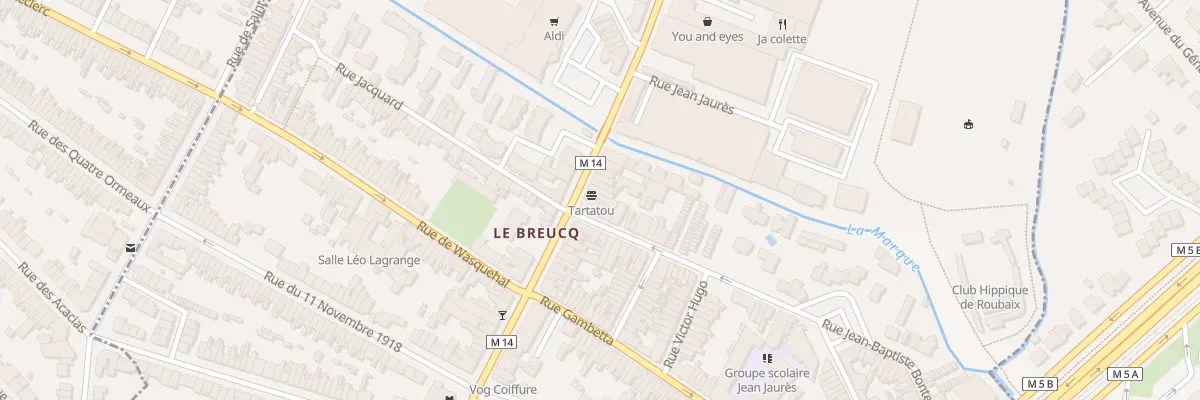 Plan du 188 Rue Jean Jaures à Villeneuve-d’Ascq