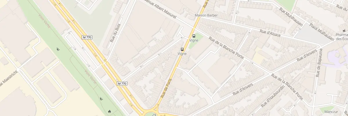 Plan du 134 Rue de Paris à Tourcoing