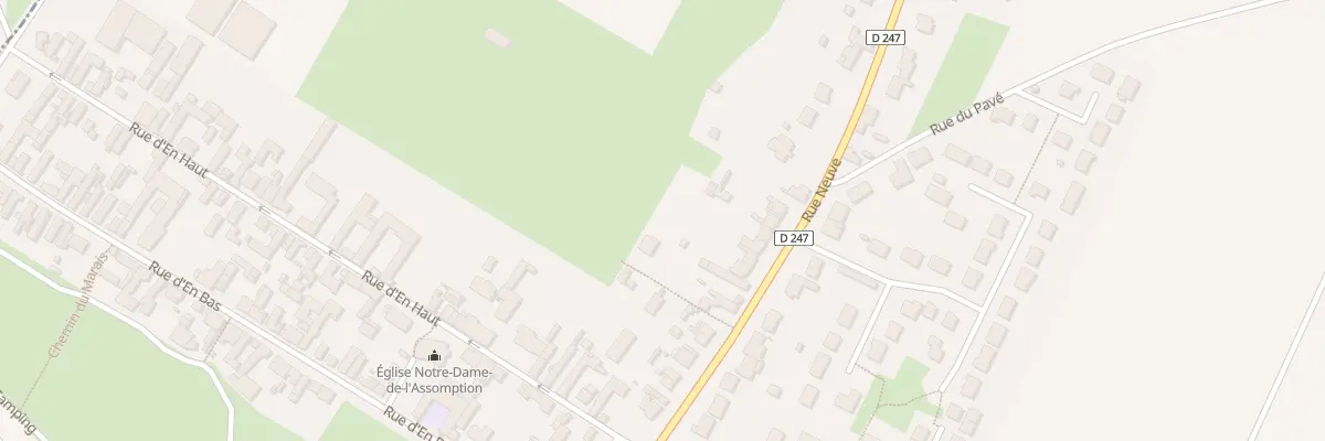 Plan du 74 Sen de l’École à Brunémont