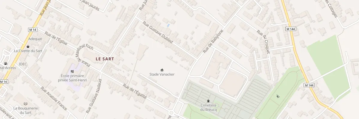 Plan du 13 Rue Gustave Dubled à Villeneuve-d’Ascq