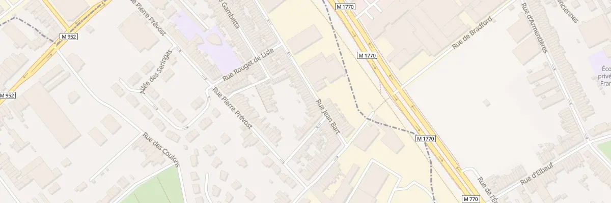 Plan du 122 Rue Jean Bart à Mouvaux