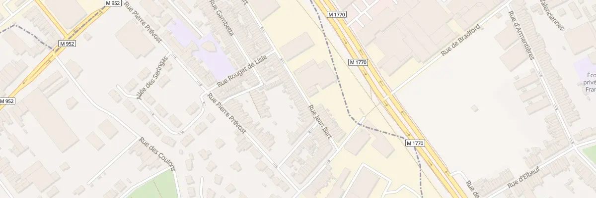 Plan du 116 Rue Jean Bart à Mouvaux