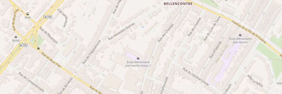 Plan du 69 Rue des Champs à Tourcoing