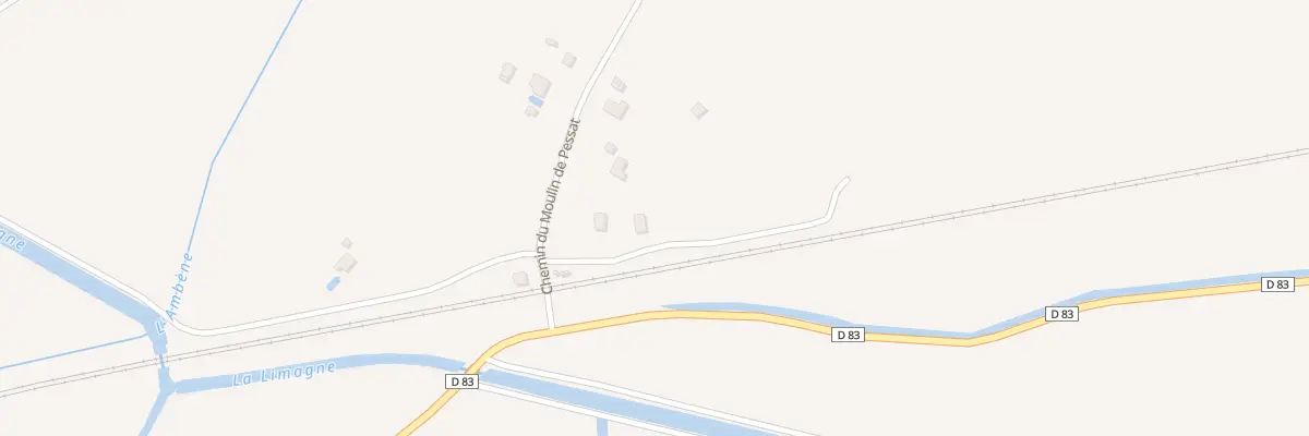 Plan du 2 Che du Moulin de Pessat à Riom