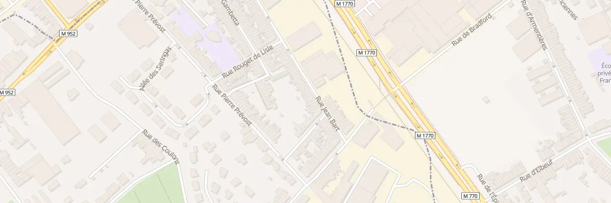 Plan du 124 Rue Jean Bart à Mouvaux