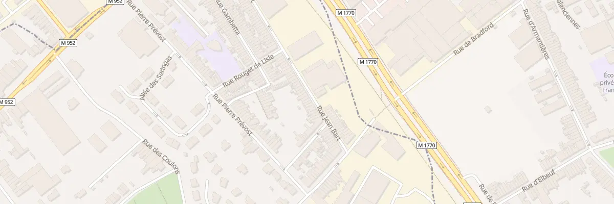 Plan du 118 Rue Jean Bart à Mouvaux