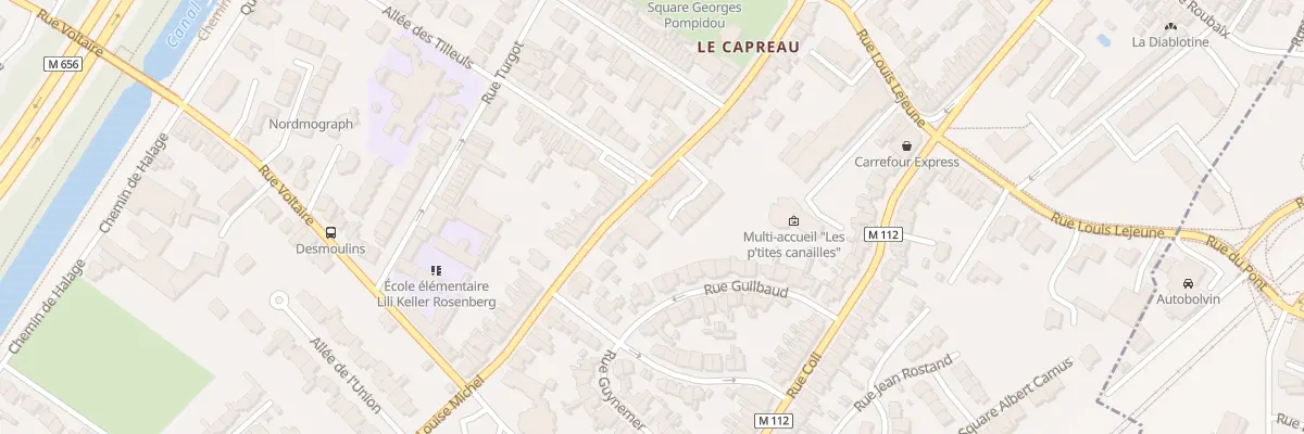 Plan du 98 Rue Louise Michel à Wasquehal
