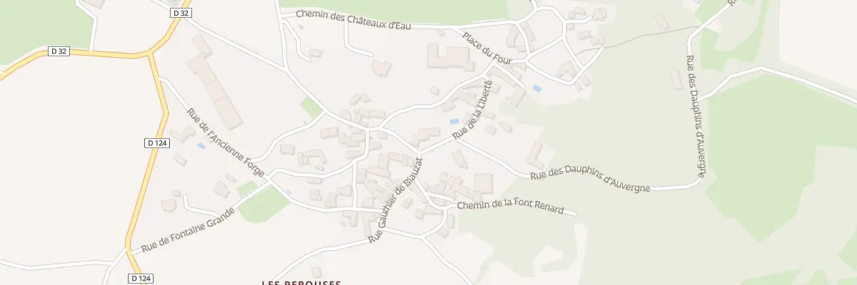 Plan du 9005 Rue des Dauphins d’Auvergne à Vodable