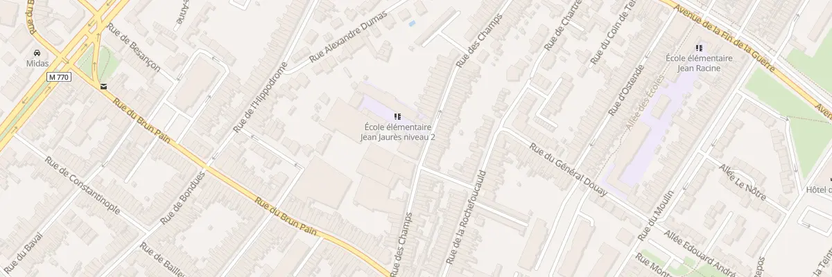 Plan du 55 Rue des Champs à Tourcoing