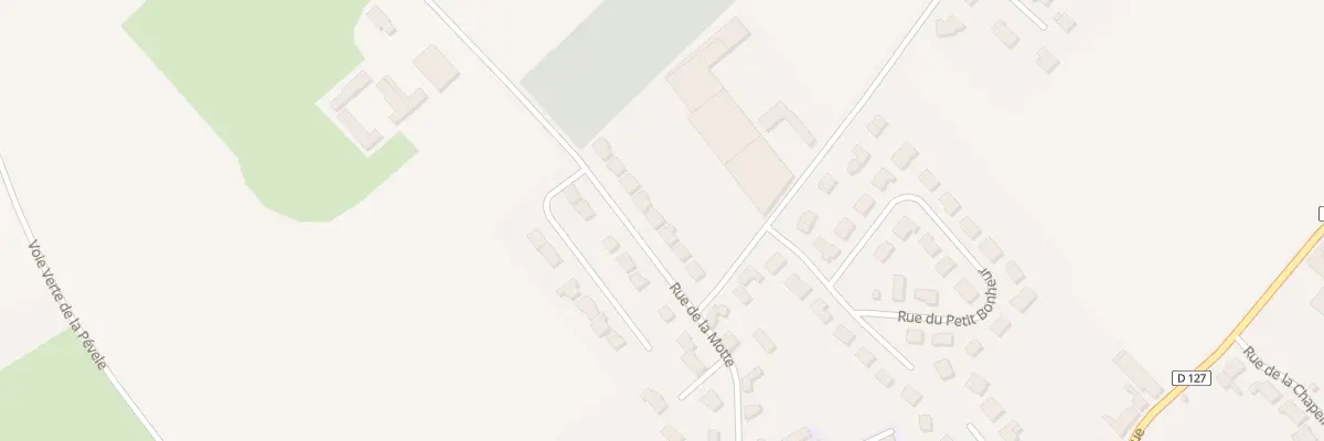 Plan du 280 Rue de la Motte à Bersée
