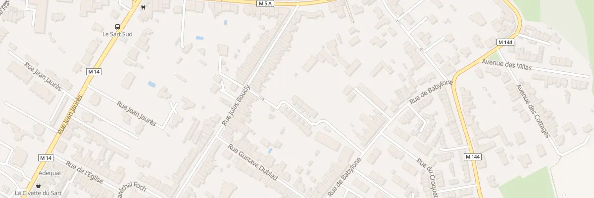 Plan du 83E Rue de Babylone à Villeneuve-d’Ascq