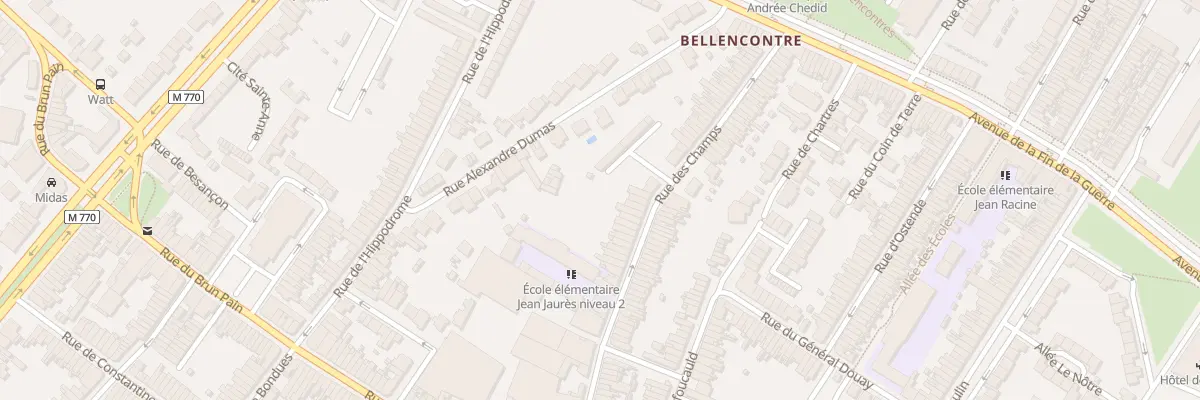 Plan du 79 Rue des Champs à Tourcoing