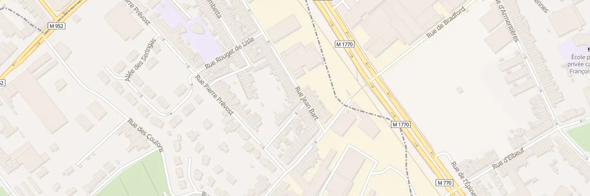 Plan du 132 Rue Jean Bart à Mouvaux