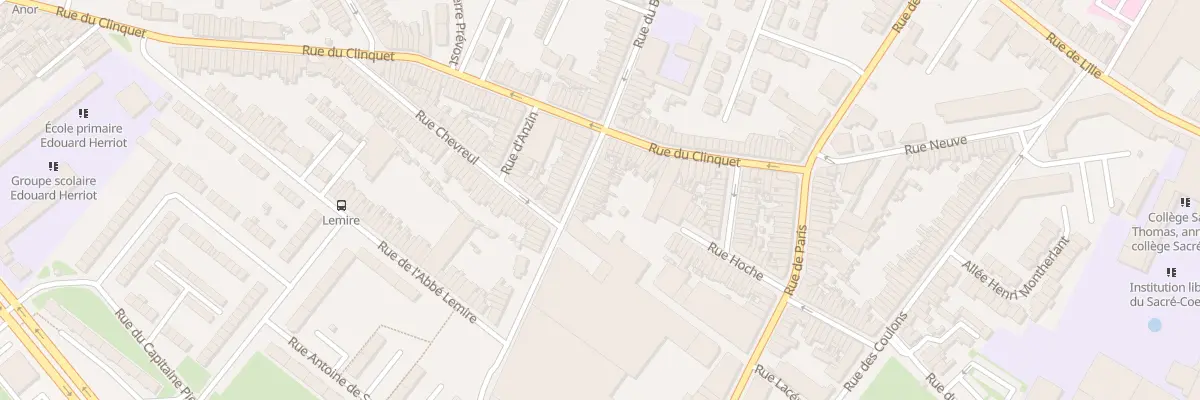 Plan du 121 Rue du Bois à Tourcoing