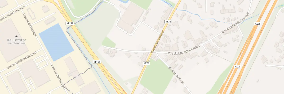 Plan du 94 Sen de Roncq à Neuville-en-Ferrain