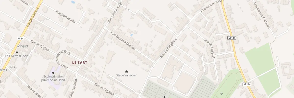 Plan du 8 Rue Gustave Dubled à Villeneuve-d’Ascq