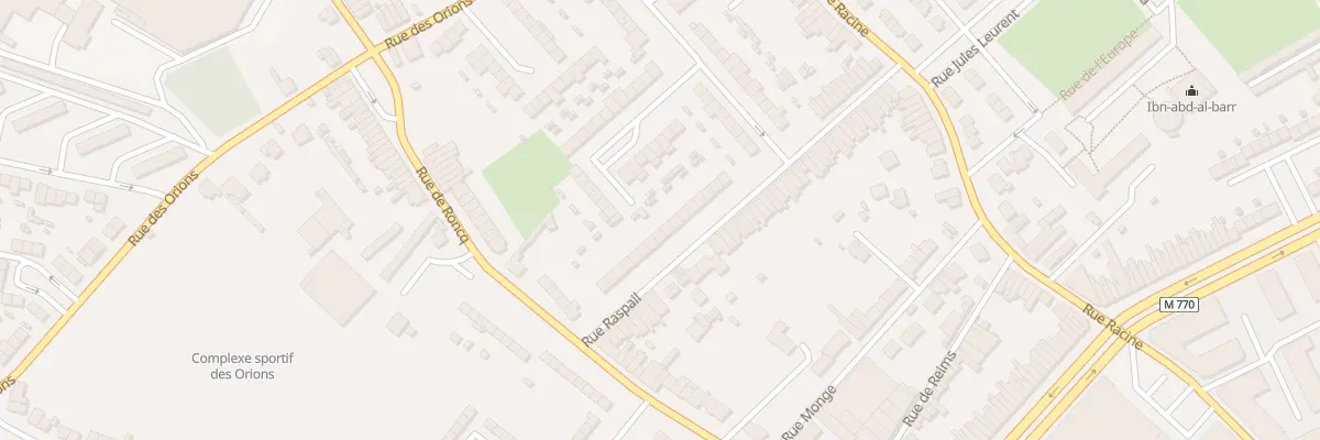Plan du 23 Rue Raspail à Tourcoing