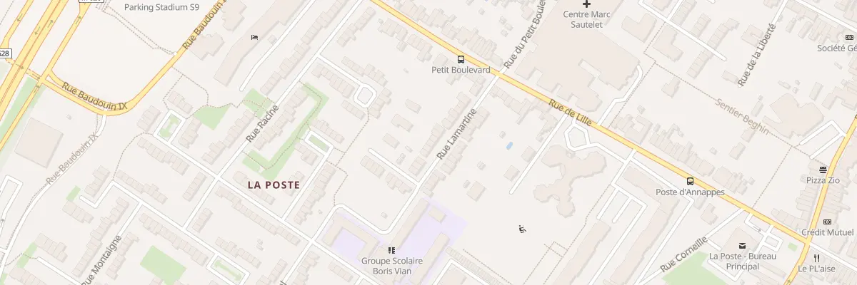 Plan du 20 Rue Lamartine à Villeneuve-d’Ascq