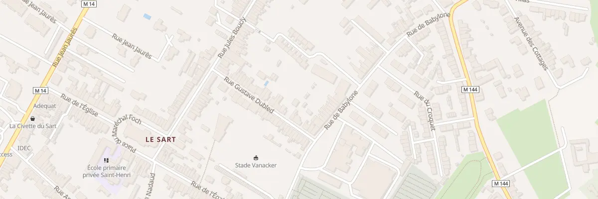 Plan du 12 Rue Gustave Dubled à Villeneuve-d’Ascq