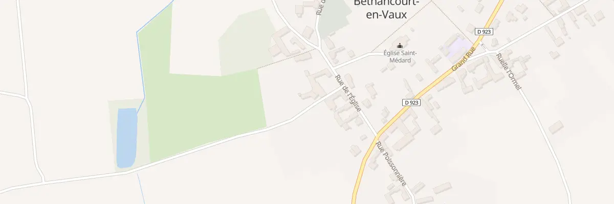 Plan du 9001 Rue de l’Etang à Béthancourt-en-Vaux