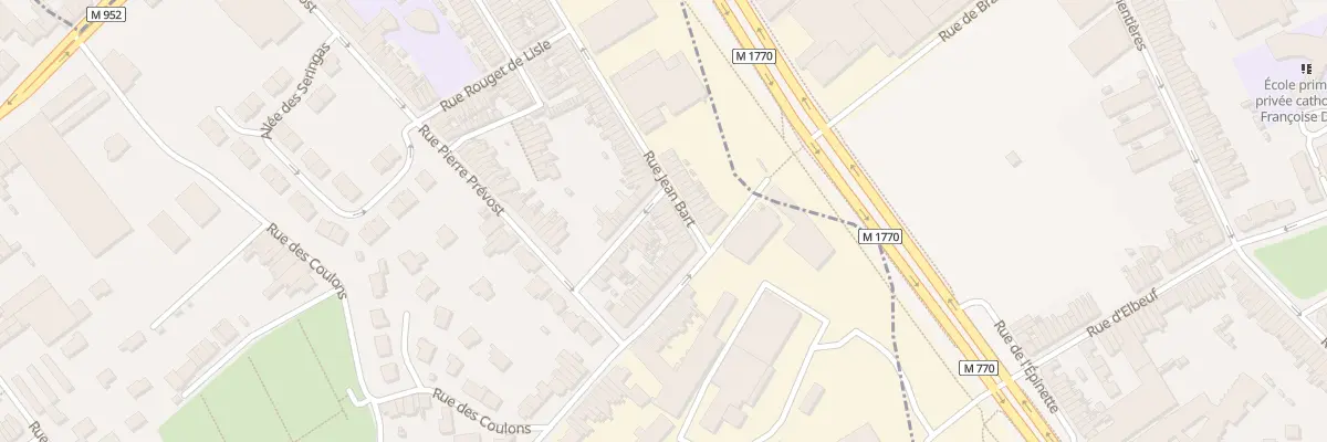 Plan du 136 Rue Jean Bart à Mouvaux