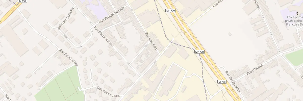 Plan du 140 Rue Jean Bart à Mouvaux