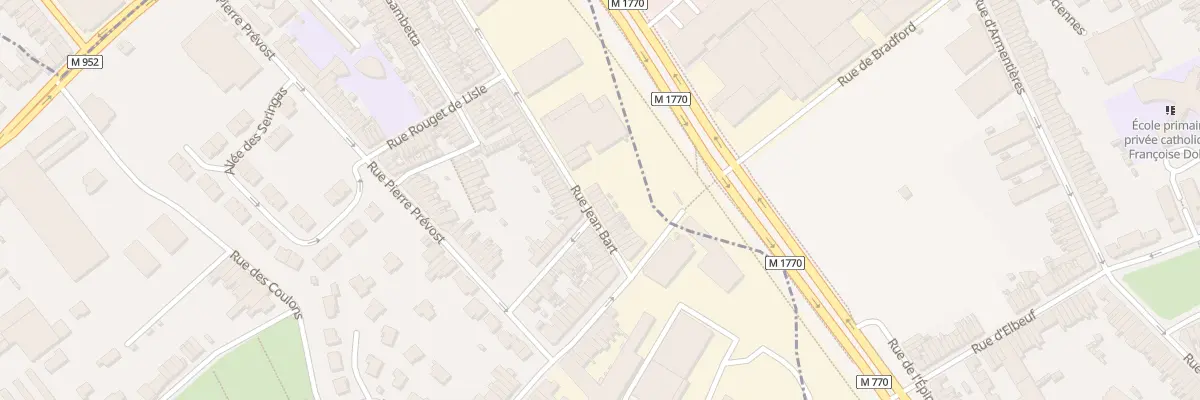 Plan du 105 Rue Jean Bart à Mouvaux