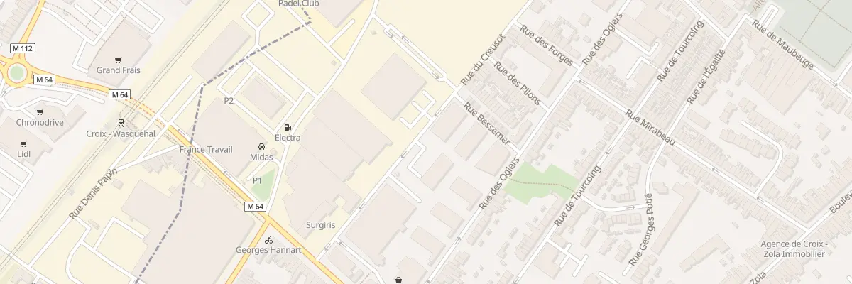 Plan du 45 Rue des Ogiers à Croix