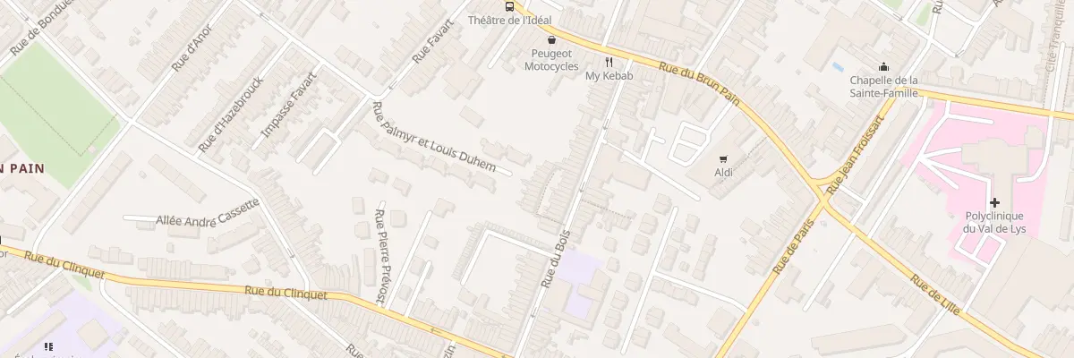 Plan du 7 Assemaine 58 Rue du Bois à Tourcoing