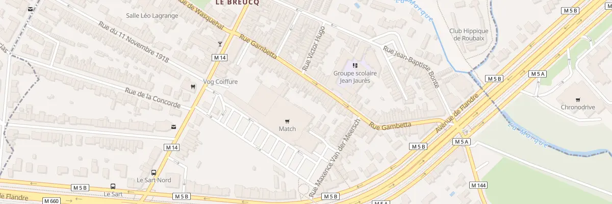 Plan du 63 Rue Gambetta à Villeneuve-d’Ascq