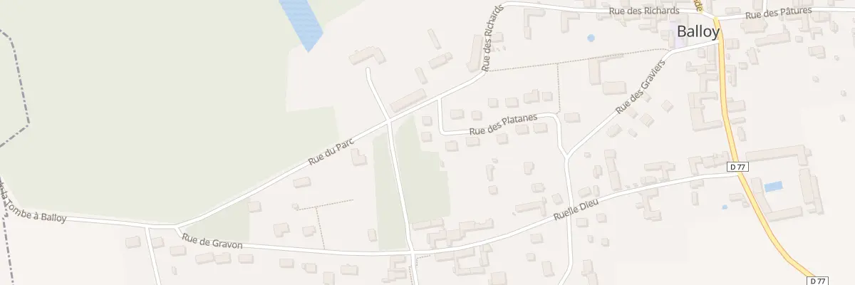 Plan du 11 Rue des Platanes à Balloy