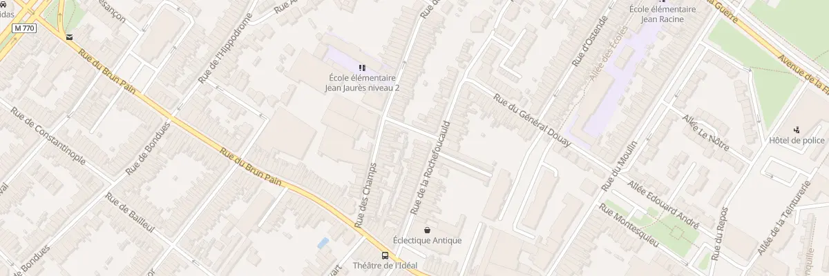 Plan du 44 Rue des Champs à Tourcoing
