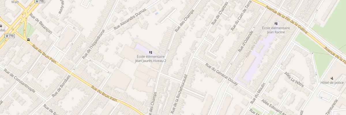 Plan du 66 Rue des Champs à Tourcoing