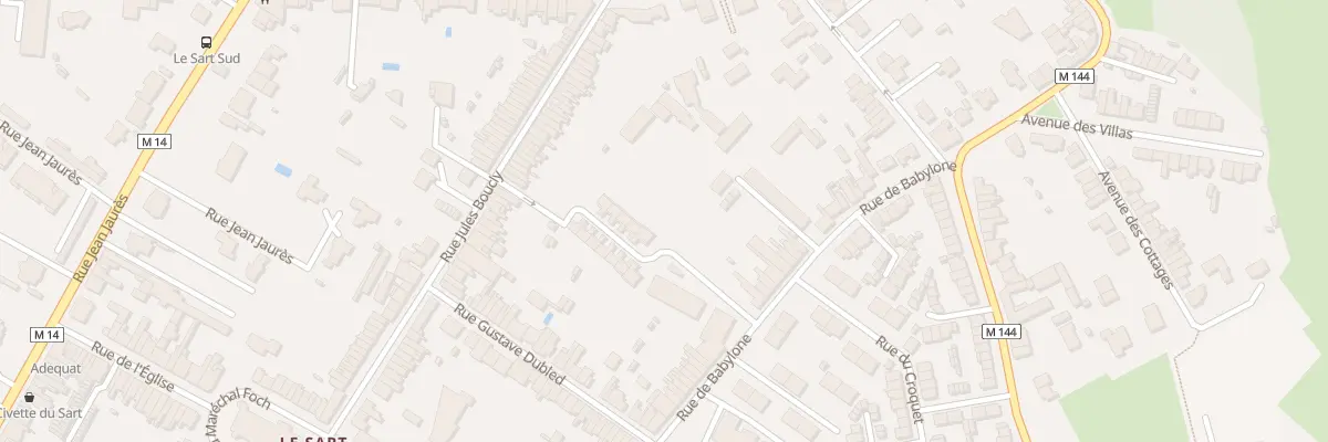 Plan du 91 Rue de Babylone à Villeneuve-d’Ascq