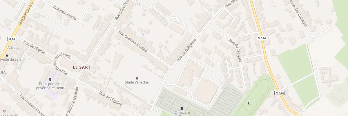 Plan du 55T Rue de Babylone à Villeneuve-d’Ascq