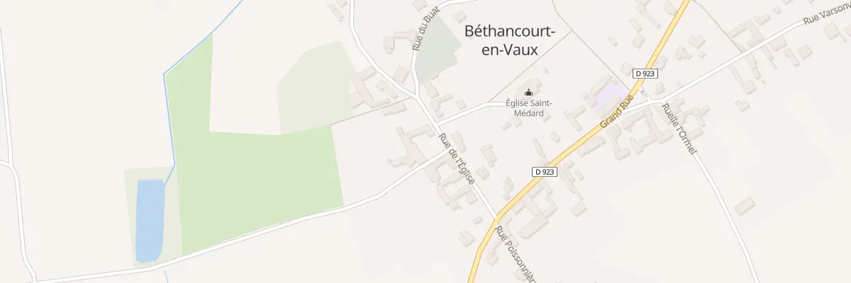 Plan du 9 Rue de l’Eglise à Béthancourt-en-Vaux