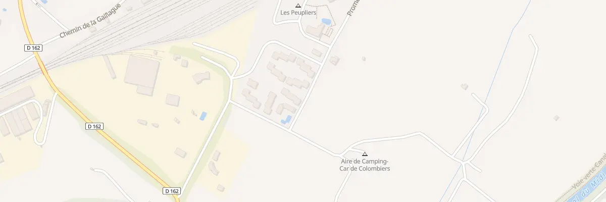 Plan de La Gare à Colombiers
