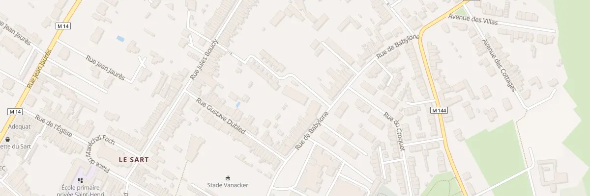 Plan du 77 Rue de Babylone à Villeneuve-d’Ascq