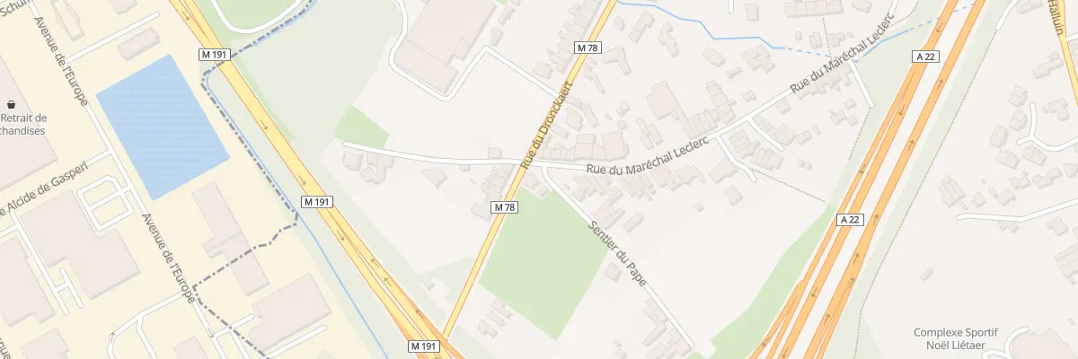 Plan du 77 Rue du Maréchal Leclerc à Neuville-en-Ferrain