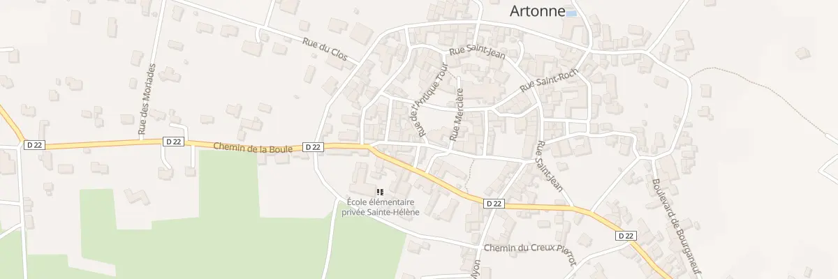 Plan du 1 Rue de l’Antique Tour à Artonne