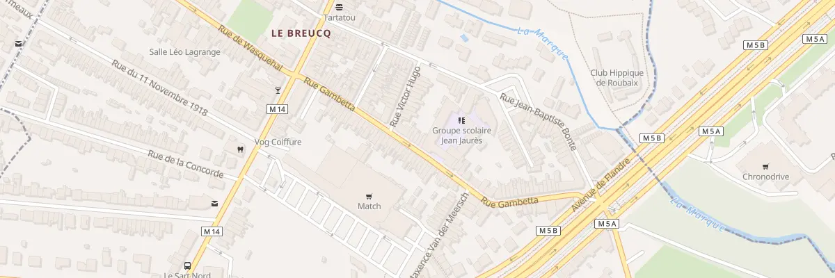 Plan du 70 Rue Gambetta à Villeneuve-d’Ascq