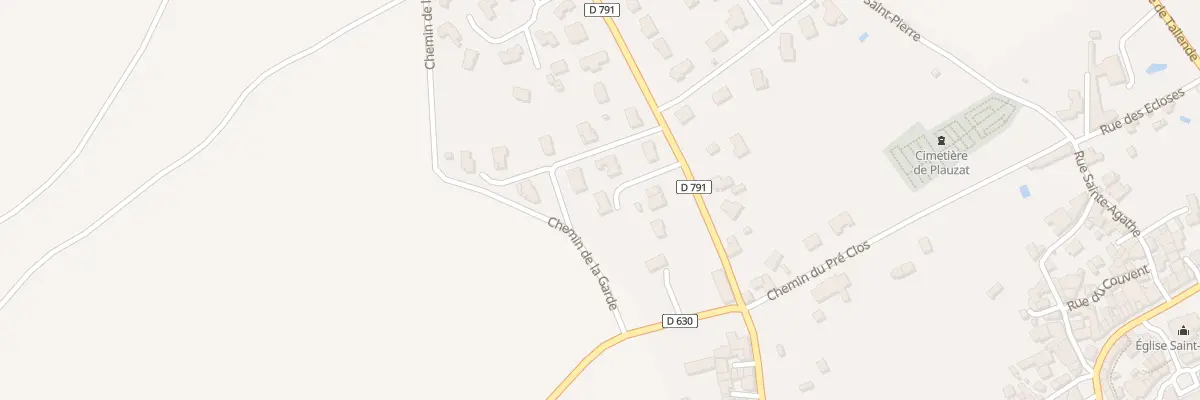 Plan du 7 Rte de Saint-Sandoux à Plauzat