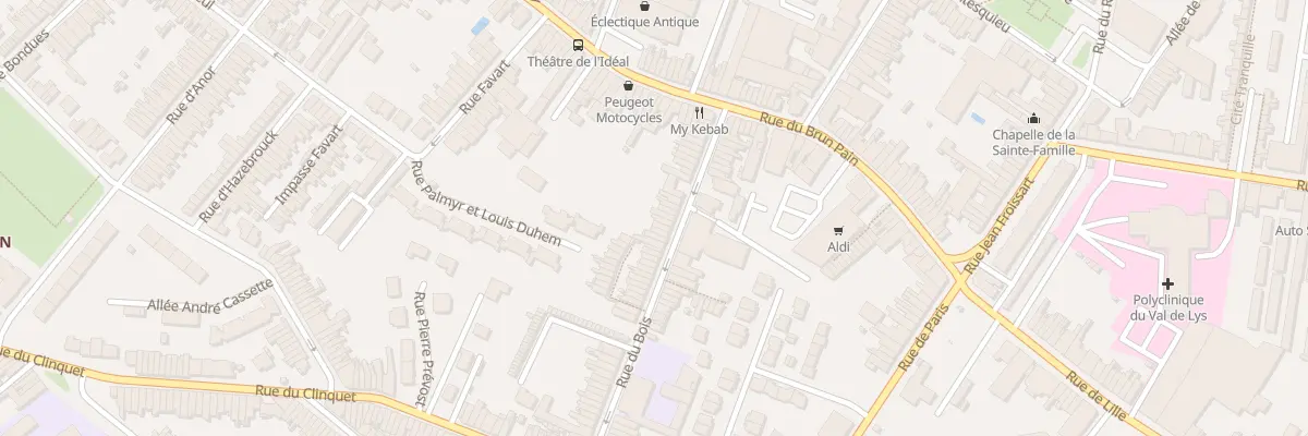 Plan du 28 Rue du Bois à Tourcoing