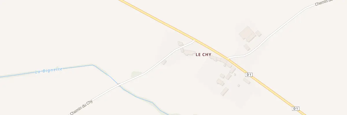 Plan du 1 Le Chy au Theil