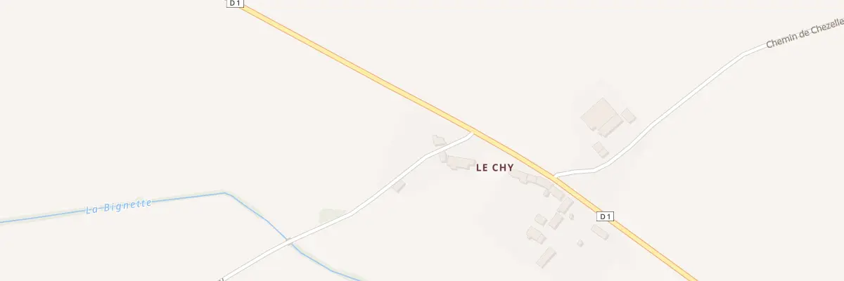 Plan du 2 Le Chy au Theil