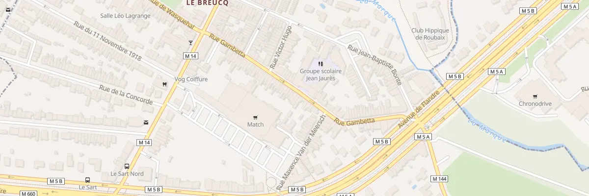 Plan du 51 Rue Gambetta à Villeneuve-d’Ascq