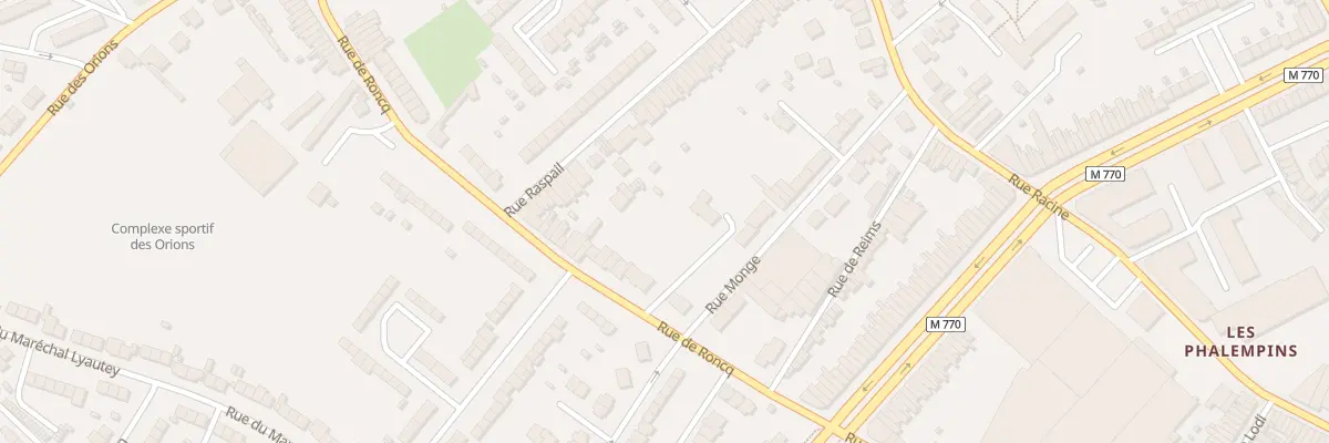Plan du 246 Rue de Roncq à Tourcoing