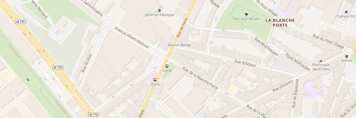 Plan du 284 Rue de la Blanche Porte à Tourcoing