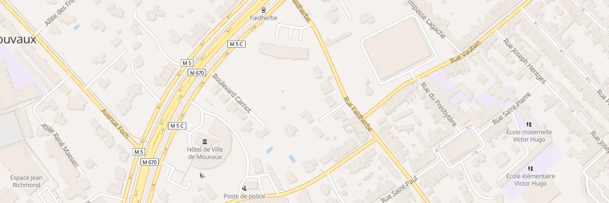 Plan du 33 Rue Faidherbe à Mouvaux